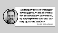 Daniel Kendrick Montasje med helsesøster Daniel Kendrick
