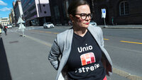 Silje Naustvik. nestleder i NSF, Unio-streik