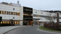 Sørlandet sykehus Sørlandet sykehus. Hovedinngang. Bilde tatt november 2018.