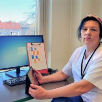 Sunita Grizovic ved Strømsø bo- og servicesenter