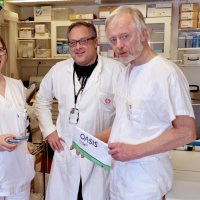 Bildet viser Line Nateland, André Ingebrigtsen og Egil Lingaas.