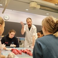 Ole Kristian Berg underviser sykepleierstudenter i anatomi ved Høgskolen i Molde