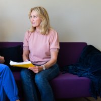 bildet viser Kristin Huse og Mette