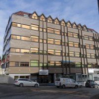 Bildet viser Midtre Hålogaland tingrett i Harstad