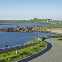 Bildet viser veiden til Hovden i Bø i Vesterålen