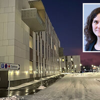 bilde av hammerfest sykehus og åshild østlyngen