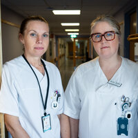 Bildet viser Kristine Hansen og Anne-Sofie Løkken