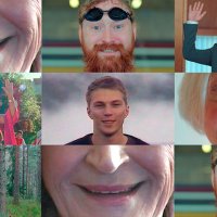 Bildet viser plakaten fra hjerneslagkampanjen "Prate, smile, løfte".