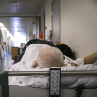 Bilde av korridorpasient